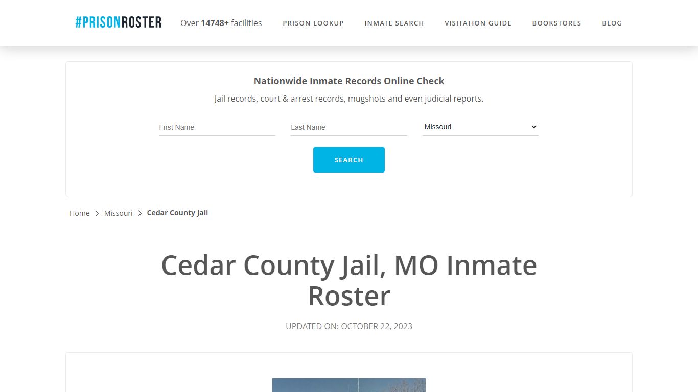 Cedar County Jail, MO Inmate Roster - Prisonroster